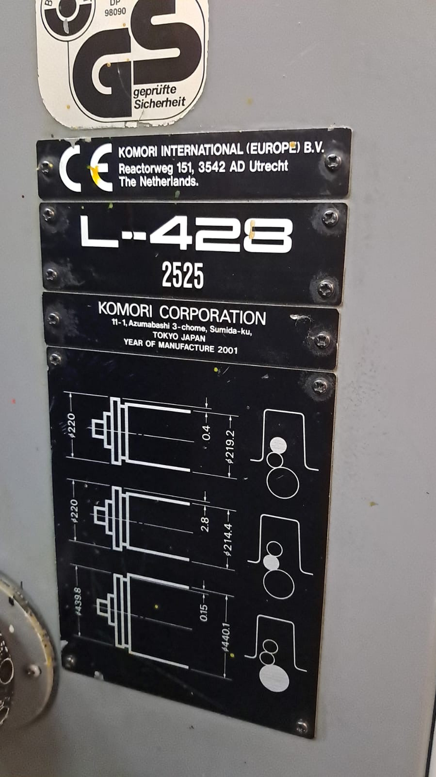 2001 KOMORI L 428